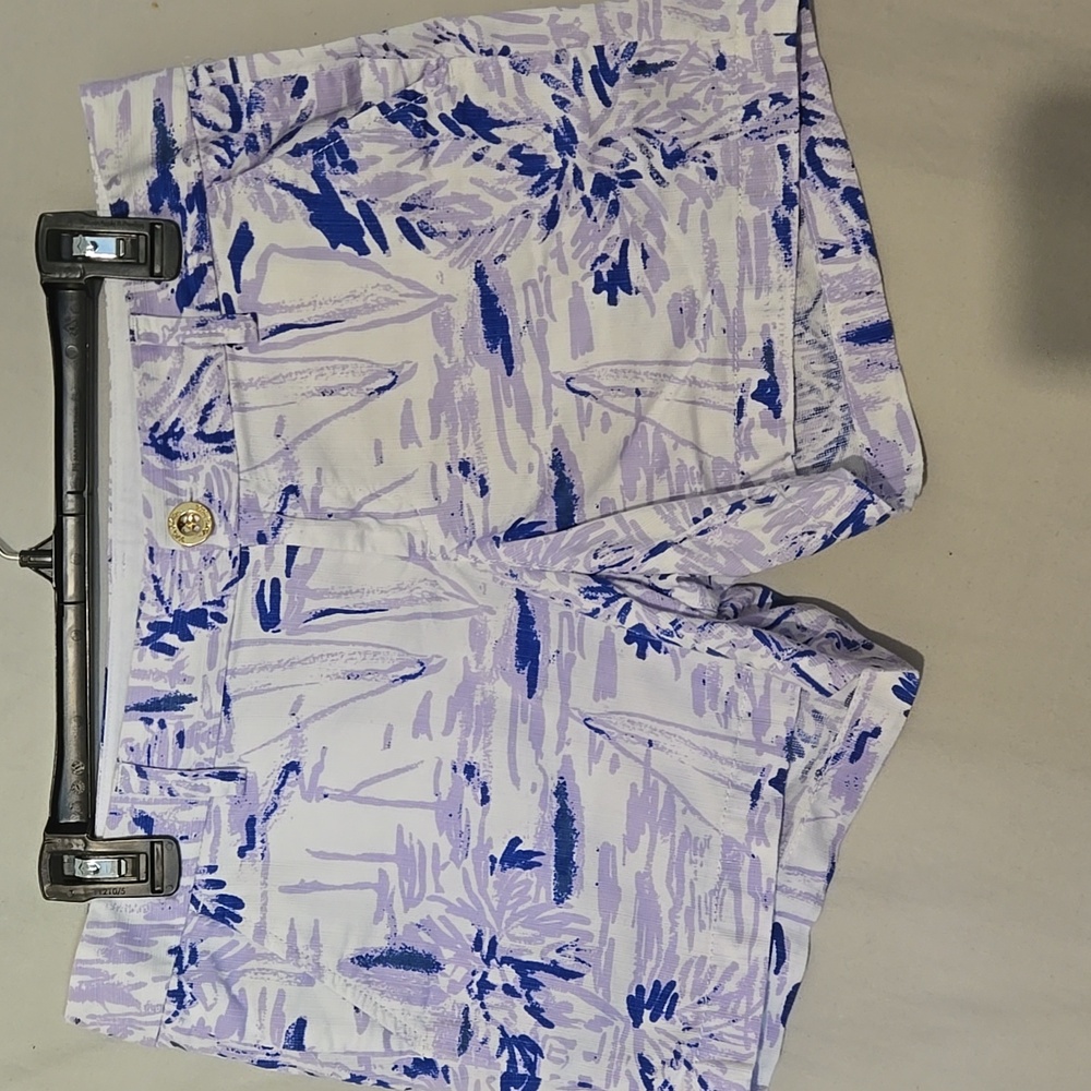 Lilly Pulitzer Purple and White Women's Shorts